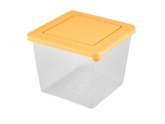 Контейнер для продуктов Asti квадратный 1,0л (светло-бежевый)